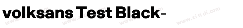 volksans Test Black字体转换